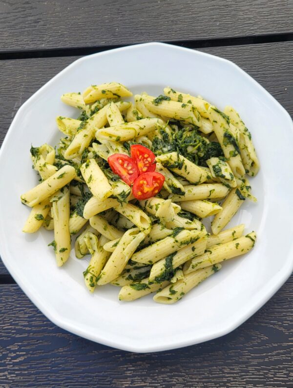 Spenótos penne