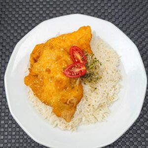 Szezámmagos csirkemell rizzsel