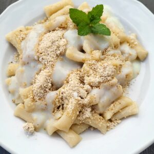 Diós nudli vanília öntettel