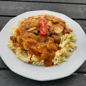 Bakonyi sertésszelet tésztával