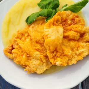 Fordított malacderék burgonyapürével